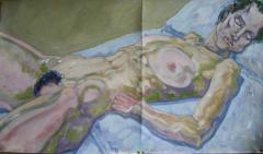 Lying nude no.1 - click here to see an enlargement (opens a new window in front of this page)